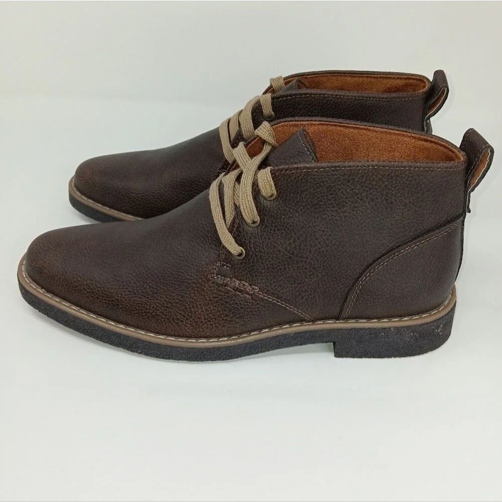 DEER STAGS Men’s Dark Brown Freeport Chukka Boots Size 8.5 Classic Versatile